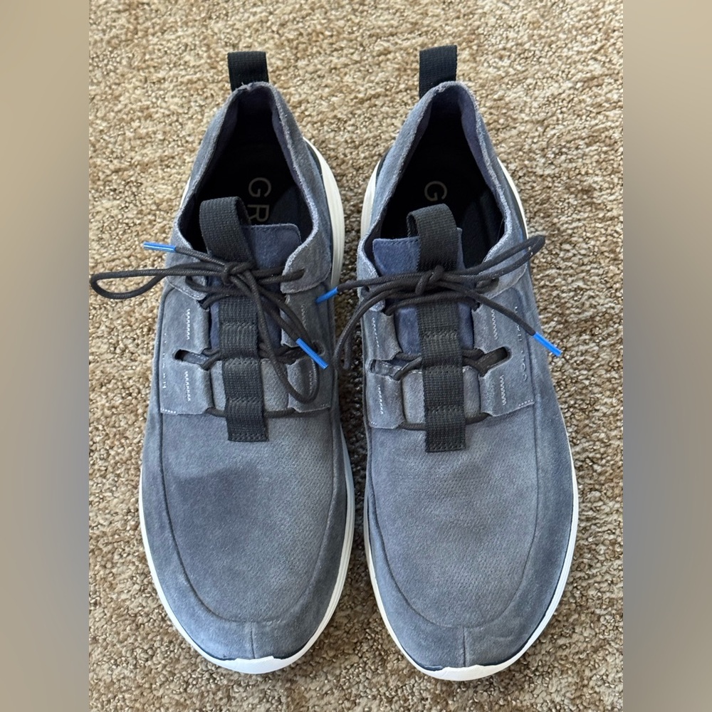Cole Haan Grandsport Apron Toe Suede Sneakers - Men’s 13
